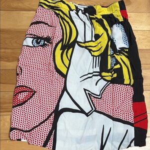 Vintage Colorful Pop Art Pencil Skirt​